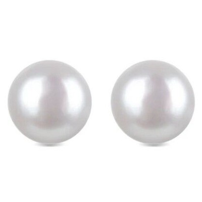 Pendientes Luxenter de Plata de Ley 925 con Perla Blanca acabado oro amarillo 18K - Básico Ref: EV067Y11400