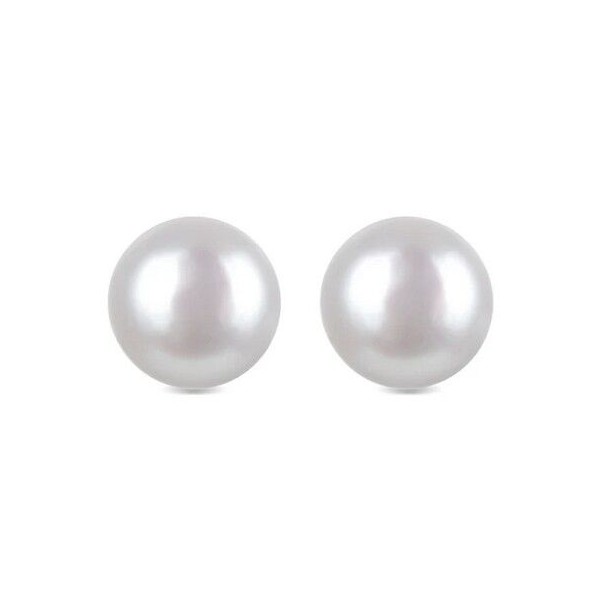 Pendientes Luxenter de Plata de Ley 925 con Perla Blanca acabado oro amarillo 18K - Básico Ref: EV067Y11400