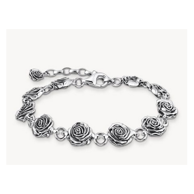 Pulsera Thomas Sabo Midnight Rose Plata De Ley Ref: A2197-637-21-L21V