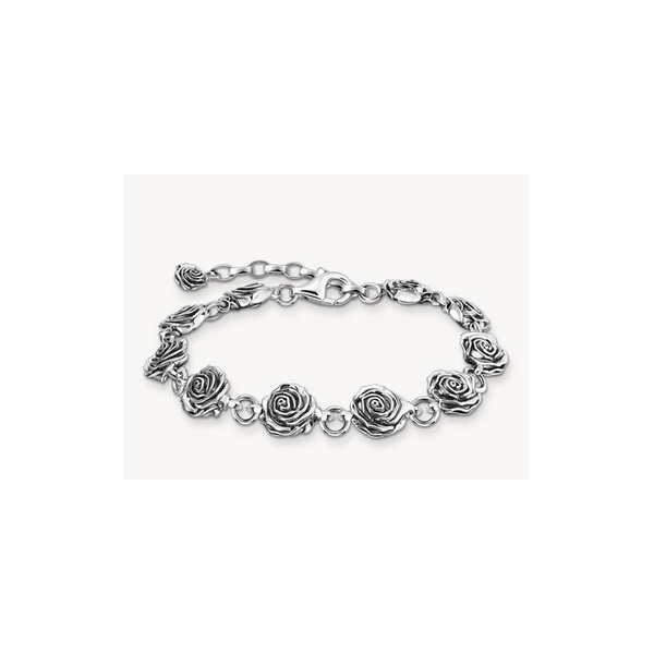 Pulsera Thomas Sabo Midnight Rose Plata De Ley Ref: A2197-637-21-L21V