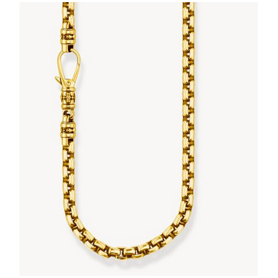 Cadena Thomas Sabo Caballero Veneciana Plata De Ley Chapada En Oro Grosor 5mm Ref: KE2080-413-39-L55