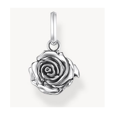 Colgante Thomas Sabo Mujer Midnight Rose Plata De Ley Ref: PE982-637-21