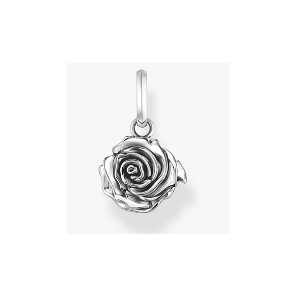 Colgante Thomas Sabo Mujer Midnight Rose Plata De Ley Ref: PE982-637-21