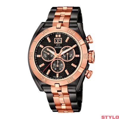 Reloj Jaguar Special Edition Caballero Acero Negro/Rosé Cronógrafo 48.5mm Ref: J811/1
