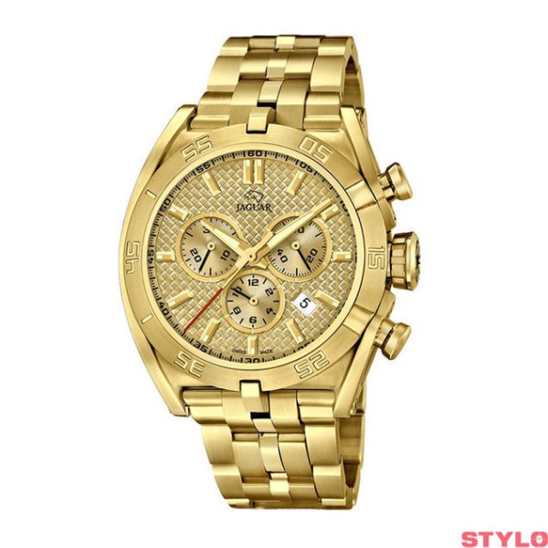 Reloj Jaguar Executive Dorado Caballero Limited Edition Suizo Cronógrafo 45.8mm Ref: J853/2