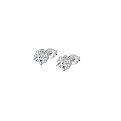 Pendientes Lotus Silver Mujer Pure Essential Plata De Ley Con Circonitas Blancas Ref: LP3104-4/1