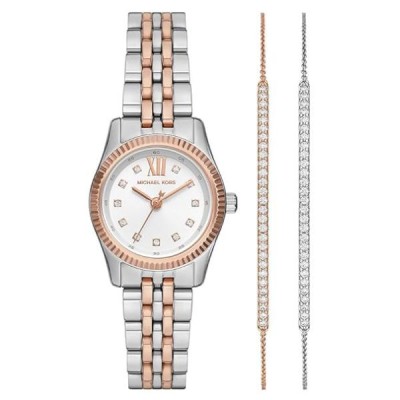 Reloj Set Michael Kors Mujer Lexington Gift Set Bicolor Acero Rosé Ref: MK4817SET