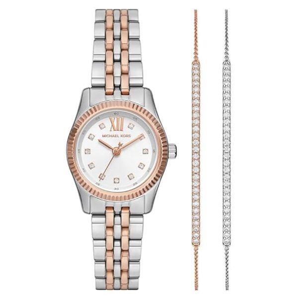 Reloj Set Michael Kors Mujer Lexington Gift Set Bicolor Acero Rosé Ref: MK4817SET