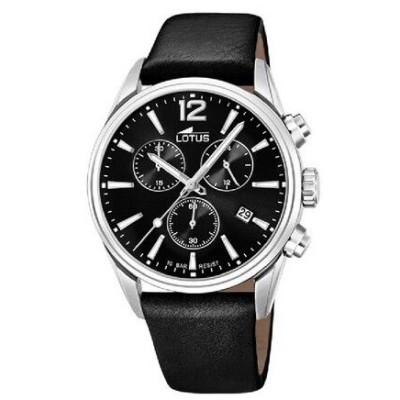 Reloj Lotus Caballero Chrono Esfera Negra Ref:18691/3