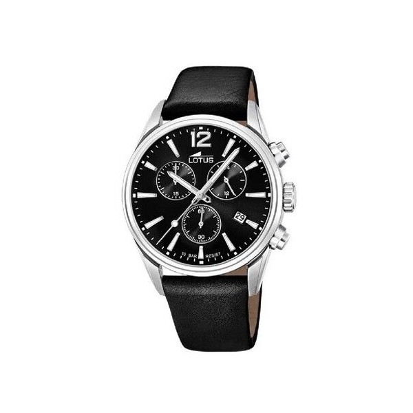 Reloj Lotus Caballero Chrono Esfera Negra Ref:18691/3
