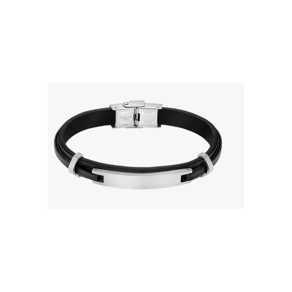 Pulsera Lotus Style Men Basic Caballero Caucho y Acero Ref: LS2400/2/1