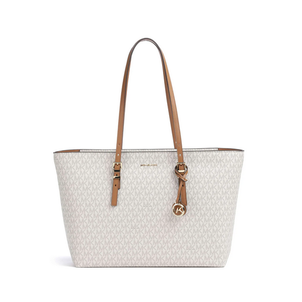 Bolso Michael Kors Mujer Quinn Tote Grande Con Logotipo Color Marfil Ref: 30T5GQNT9B VANILLA/ACORN