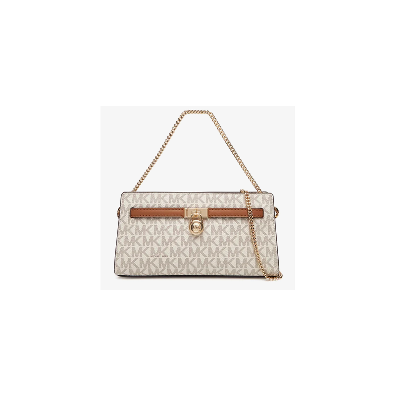 Bolso Michael Kors Mujer Hamilton Bandolera Ultrapequeña Transformable Con Logotipo Vanilla/Acorn Ref: 32F5GNXC0B VANILLA/ACORN
