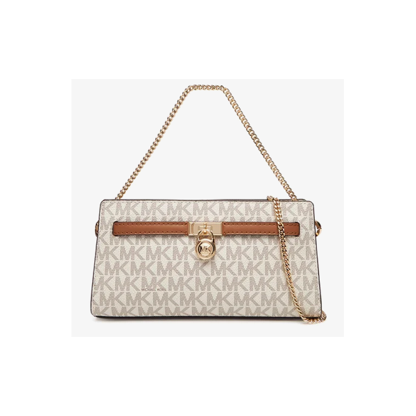 Bolso Michael Kors Mujer Hamilton Bandolera Ultrapequeña Transformable Con Logotipo Vanilla/Acorn Ref: 32F5GNXC0B VANILLA/ACORN