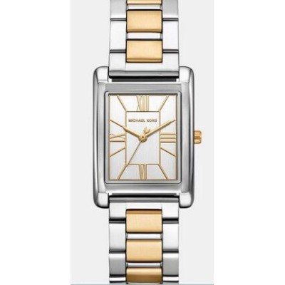 Reloj Michael Kors  Mujer  Essex De Acero Blanco Esfera Blanca Ref:4967
