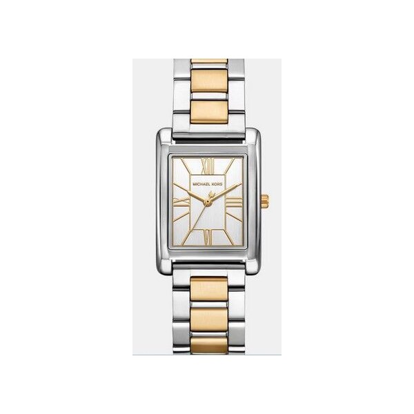 Reloj Michael Kors  Mujer  Essex De Acero Blanco Esfera Blanca Ref:4967