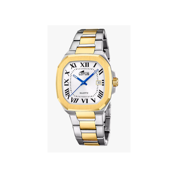 Reloj Lotus Square Series Caballero Bicolor Acero/Dorado 40mm Ref: 19048/1