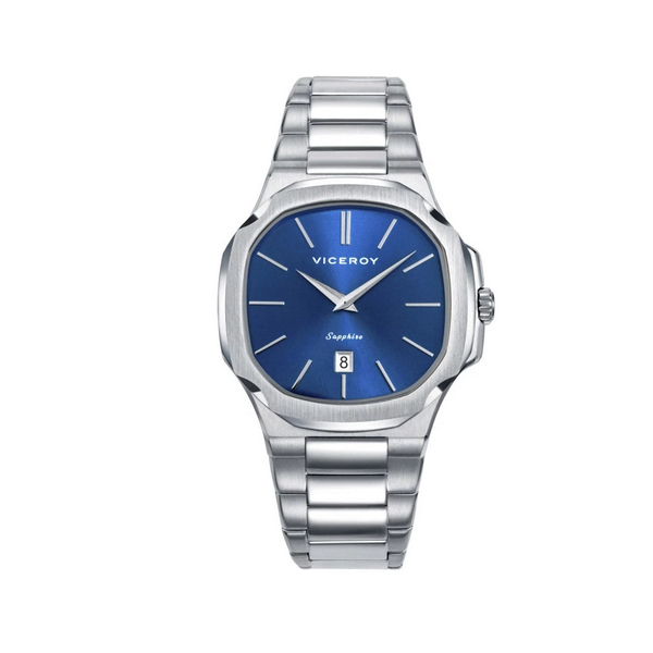 Reloj Viceroy Caballero Colección Laura Escanes Acero Esfera Azul Cristal Zafiro 41mm Ref: 45111-37