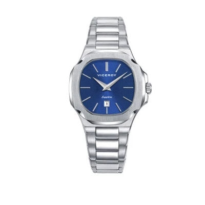 Reloj Viceroy Mujer Colección Laura Escanes Acero Esfera Azul Cristal Zafiro 32mm Ref: 45110-37