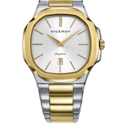 Reloj Viceroy Caballero Colección Laura Escanes Bicolor Acero/IP Dorado Cristal Zafiro 41mm Ref: 45111-87