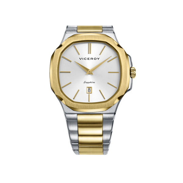 Reloj Viceroy Caballero Colección Laura Escanes Bicolor Acero/IP Dorado Cristal Zafiro 41mm Ref: 45111-87