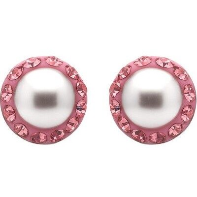 Pendientes Luxenter de Plata de Ley 925 y Circonita Rosa acabado en rodio - Kapore Ref:EF23499700