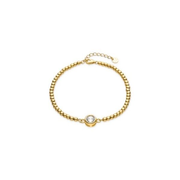 Pulsera de Plata de Ley 925 y Circonita Brillante acabada en oro amarillo 18K – Kired Luxenter Ref. BZ031Y0000
