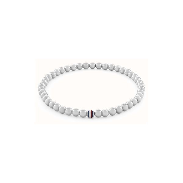 Pulsera Tommy Hilfiger Mujer Bolitas Acero Inoxidable Y Bandera Ref: 2780937