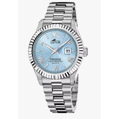 Reloj Lotus Caballero Acero Esfera Celeste 41.5mm Ref: 19002/2