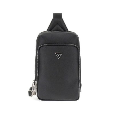 Mini Mochila Guess Caballero Milano Nylon Crossover Black Ref:HMMISAP5226 BLACK