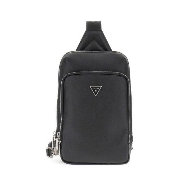 Mini Mochila Guess Caballero Milano Nylon Crossover Black Ref:HMMISAP5226 BLACK