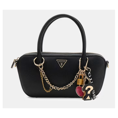 Bolso Guess Mujer Davina Small Satchel Charms Black Ref: BG989905 BLACK