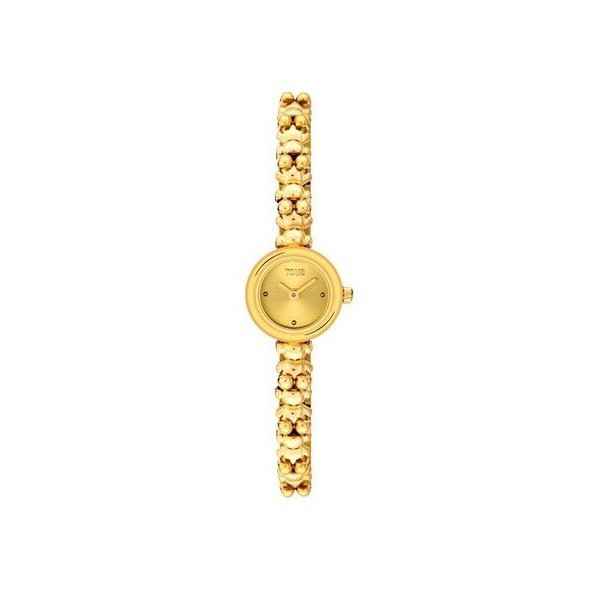 Reloj Tous  Bold Bear Round Dorado Analógico Mujer Ref: 3000143200