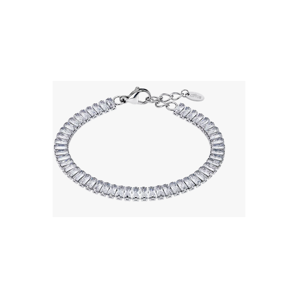 Pulsera Lotus Style Mujer Old Money Acero Inoxidable Circonitas Baguettes Ref: LS2570-2/1