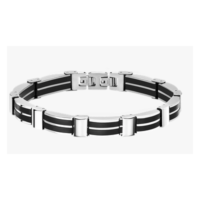 Pulsera Lotus Style Men In Black Caballero Acero Inoxidable/Acero Ip Negro Ref: LS1878-2/3