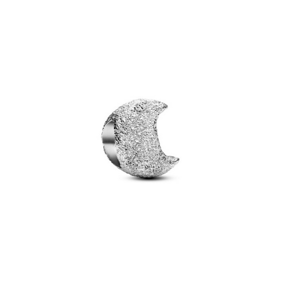 Charm Pandora Mini Luna Textura Plata De Ley Ref: 794054C00
