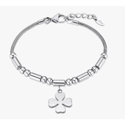 Pulsera Lotus Style Mujer Millennial Trébol Acero Inoxidable Ref: LS2463/2/1