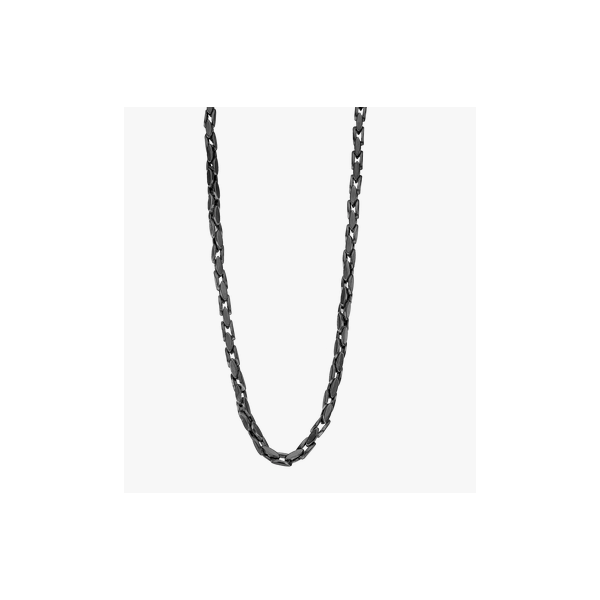 Collar Lotus Style Caballero Urban Man Acero Ip Negro Ref: LS2598/1/3