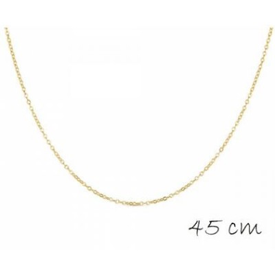 Cadena Promojoya Plata Chapada Forzada De 40+5 cm Ref: 9113368