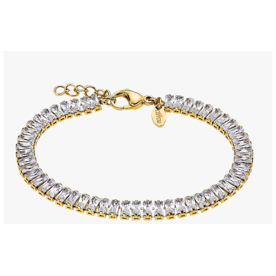 Pulsera Lotus Style Mujer Urban Woman Acero Inoxidable IP Dorado Con Circonitas Blancas Cúbicas Ref: LS2340/2/2