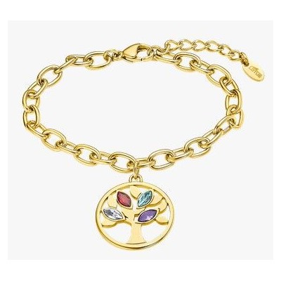 Pulsera Lotus Style Arbol De La Vida Mujer Ip Dorado Ref:LS2192/2/2