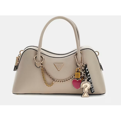 Bolso Guess Mujer Davina Satchel Charms Light Taupe Ref: BG989906 LIGHT TAUPE