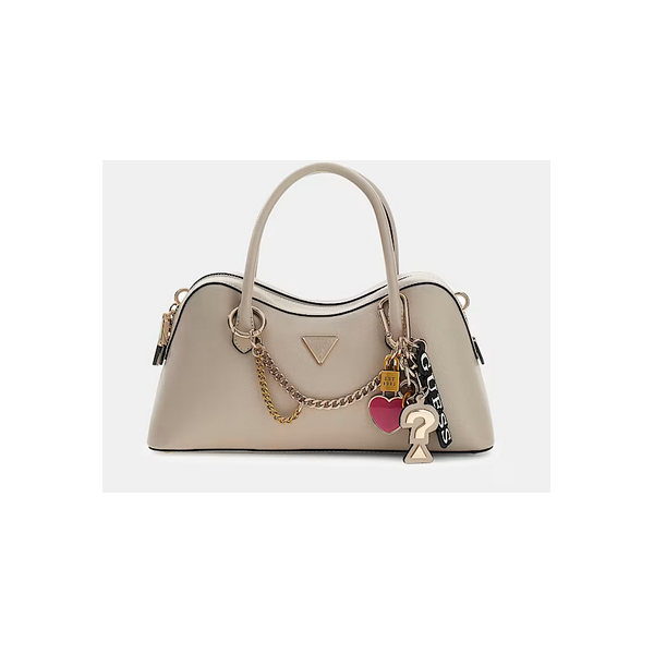 Bolso Guess Mujer Davina Satchel Charms Light Taupe Ref: BG989906 LIGHT TAUPE
