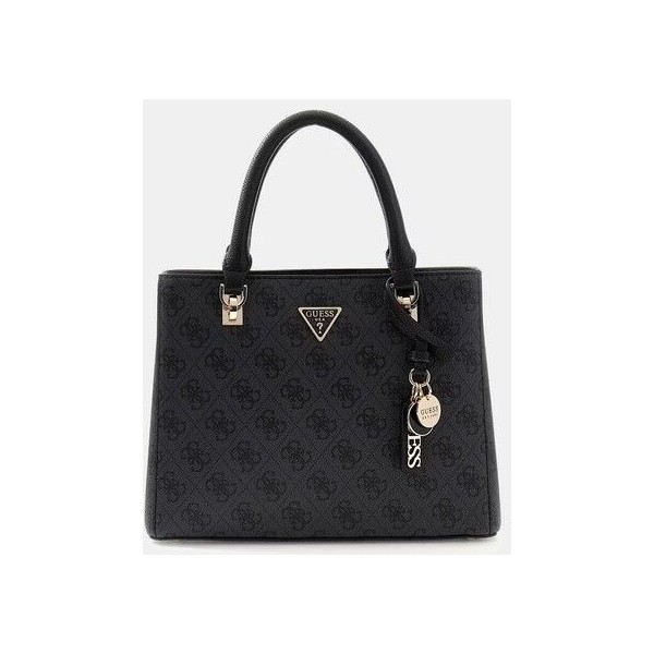 Bolso Guess Mujer Noelle II Luxury Satchel Con Logotipo 4G Coal Logo Ref: BG9672070-CLO