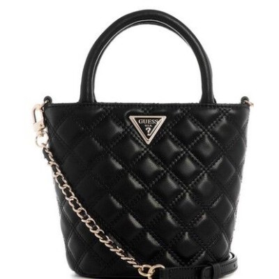 Bolso Guess Mujer Mini Tote Giully ll Bucket Crossbody Bag Black Ref: QG9673760 BLACK