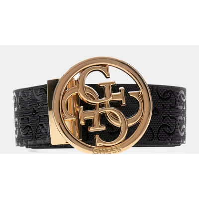 Cinturón Guess Mujer Stacey Logos 4G Reversible Negro/Aqua S Ref: BW9319P6135 S