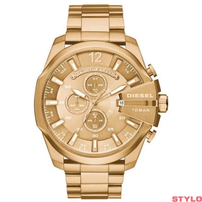 Reloj Diesel Caballero Megachief Acero Ip Dorado 51mm Ref: DZ4360