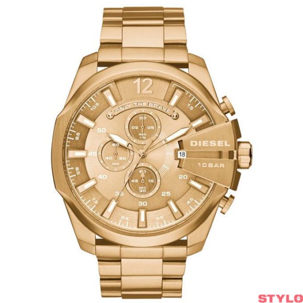 Reloj Diesel Caballero Megachief Acero Ip Dorado 51mm Ref: DZ4360