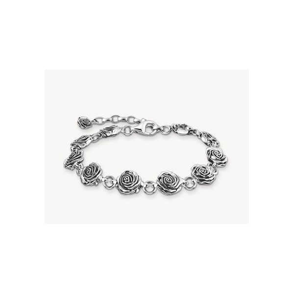 Pulsera Thomas Sabo Midnight Rose Plata De Ley Ref: A2197-637-21-L19V