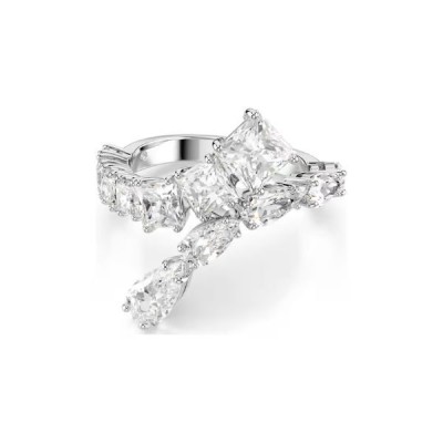 Anillo Swarovski Matrix Tallas Mixtas Blanco Baño De Rodio Talla 60 Ref: 5705759